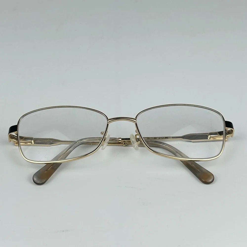 Nine West NW1102X717 Unisex Eyeglasses Frame Gold Metal Full Rim 57-17-140 mm‎